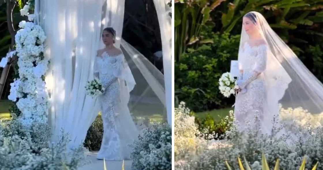 Video of Maja Salvador walking down the aisle goes viral on social media