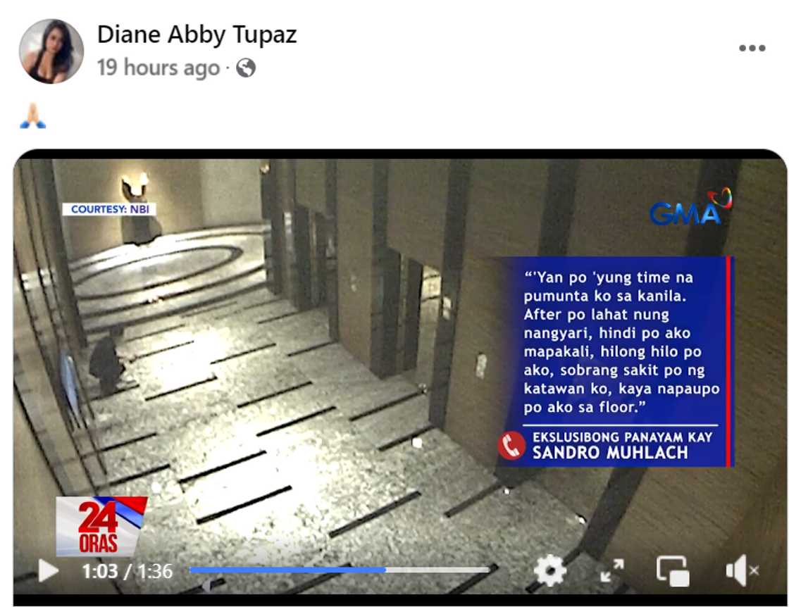Misis ni Niño Muhlach, nag-react sa mga ulat ukol sa CCTV footage kung saan makikita si Sandro Misis ni Niño Muhlach, nag-react sa mga ulat ukol sa CCTV footage kung saan makikita si Sandro