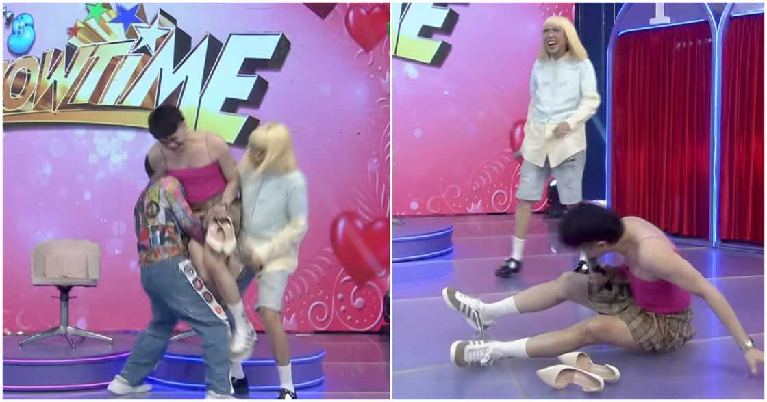 Vice Ganda, nakabawi na ng physical hosting kay Vhong Navarro Vice Ganda, nakabawi na ng physical hosting kay Vhong Navarro