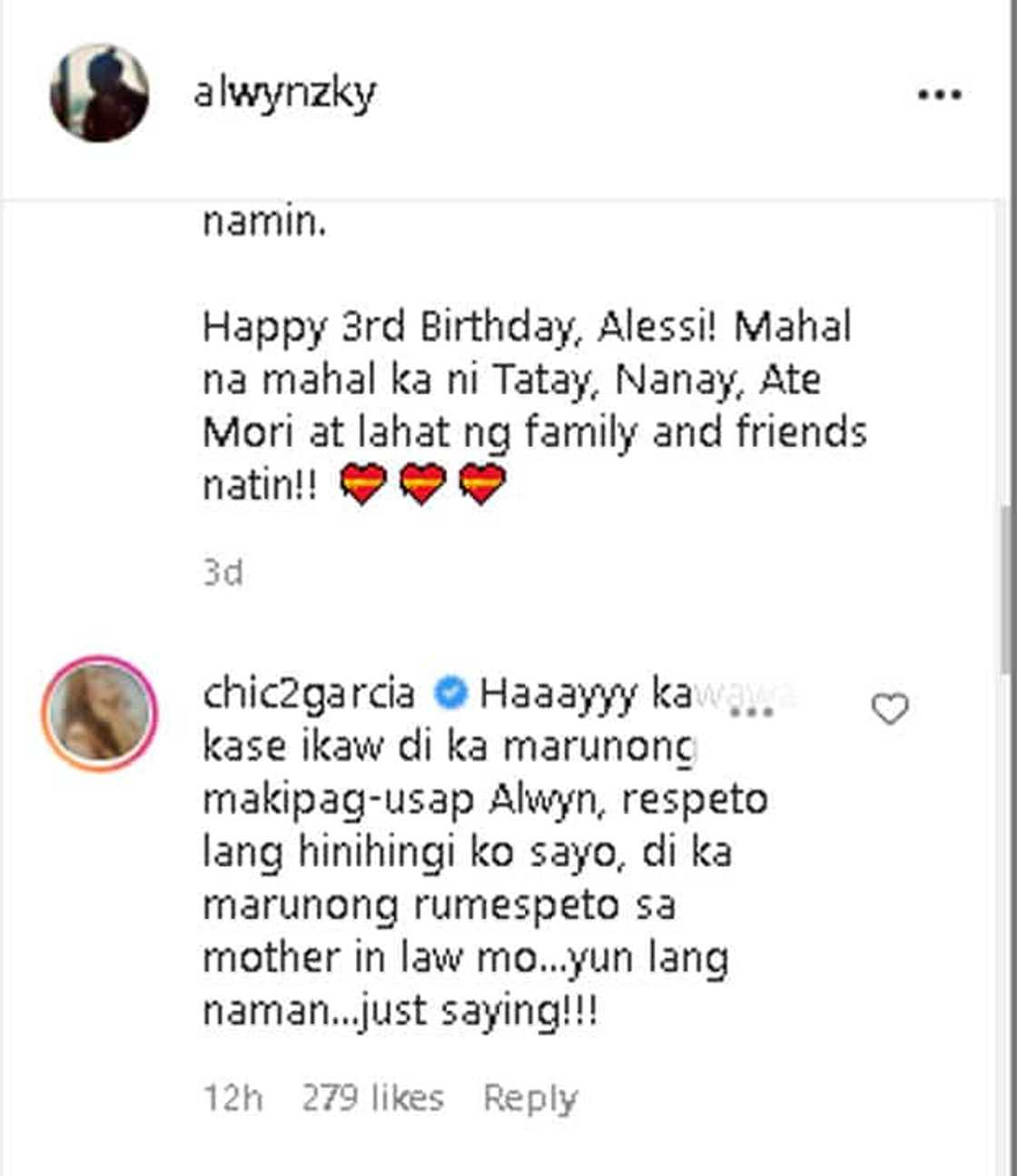Jean Garcia directly lambasts Alwyn Uytingco: "Di ka marunong makipag-usap Alwyn" Jean Garcia directly lambasts Alwyn Uytingco: "Di ka marunong makipag-usap Alwyn"