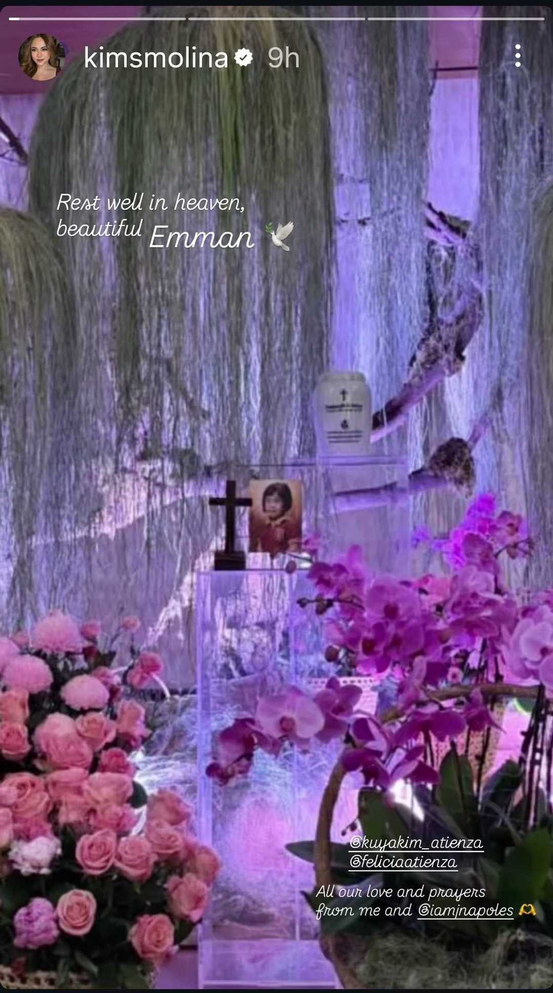 Kim Molina pays respects to Emman Atienza, shares touching farewell message