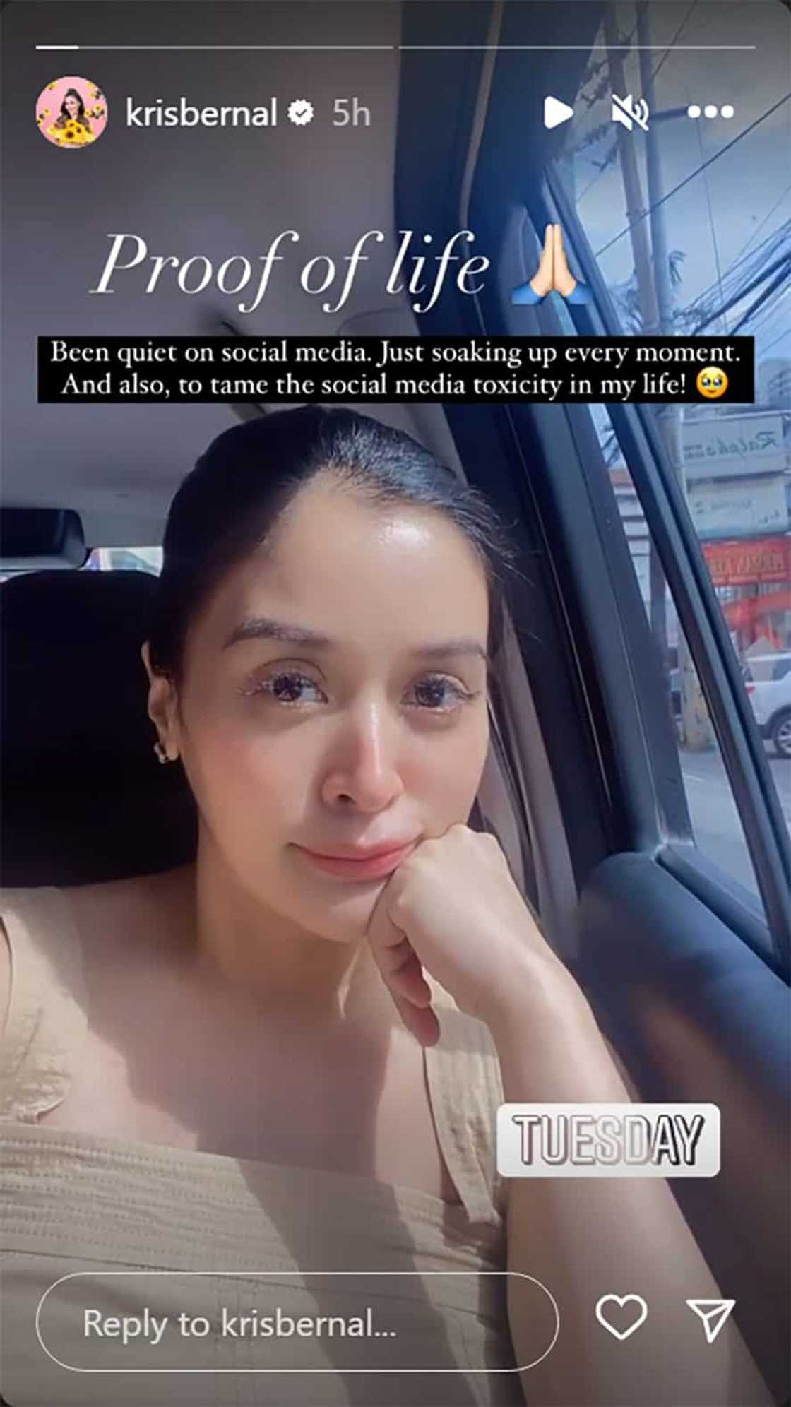 Kris Bernal, may hugot ukol sa pagiging toxic ng social media: “The social media toxicity in my life”