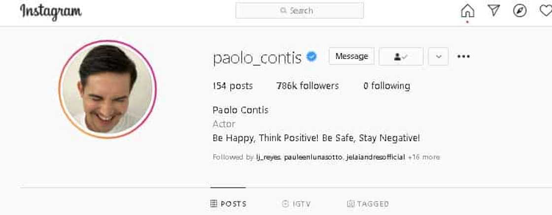 Paolo Contis, hindi na pina-follow si LJ Reyes; mga larawan nila ni LJ, wala na rin sa IG niya