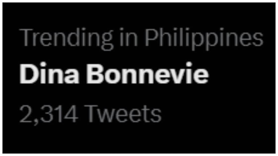 Dina Bonnevie, trending matapos ang umano'y rebelasyon tungkol kina Alex at Nadine Dina Bonnevie, trending matapos ang umano'y rebelasyon tungkol kina Alex at Nadine