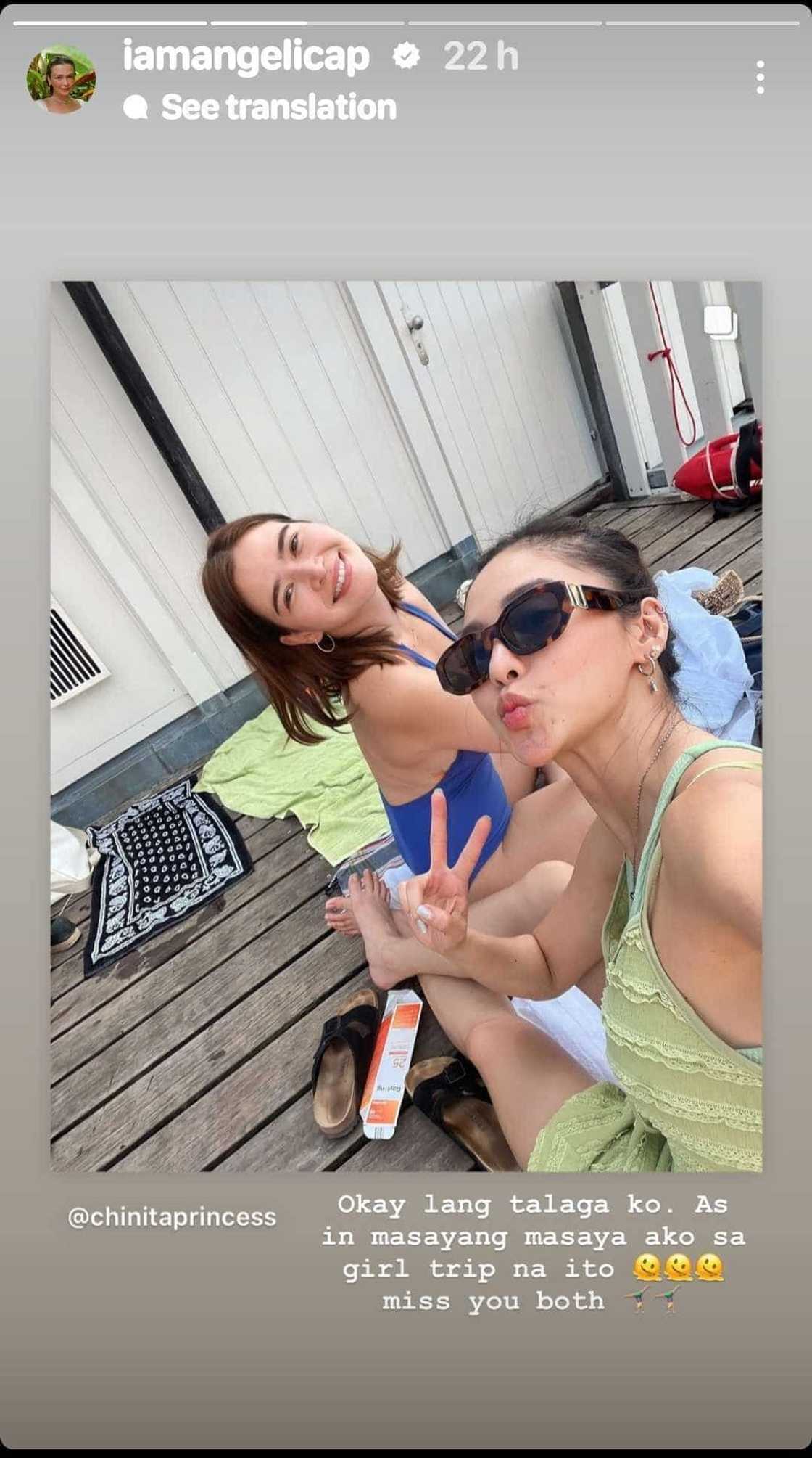 Angelica Panganiban, nag-react sa “girl trip” nina Kim Chiu, Bela Padilla: “Okay lang talaga ko”