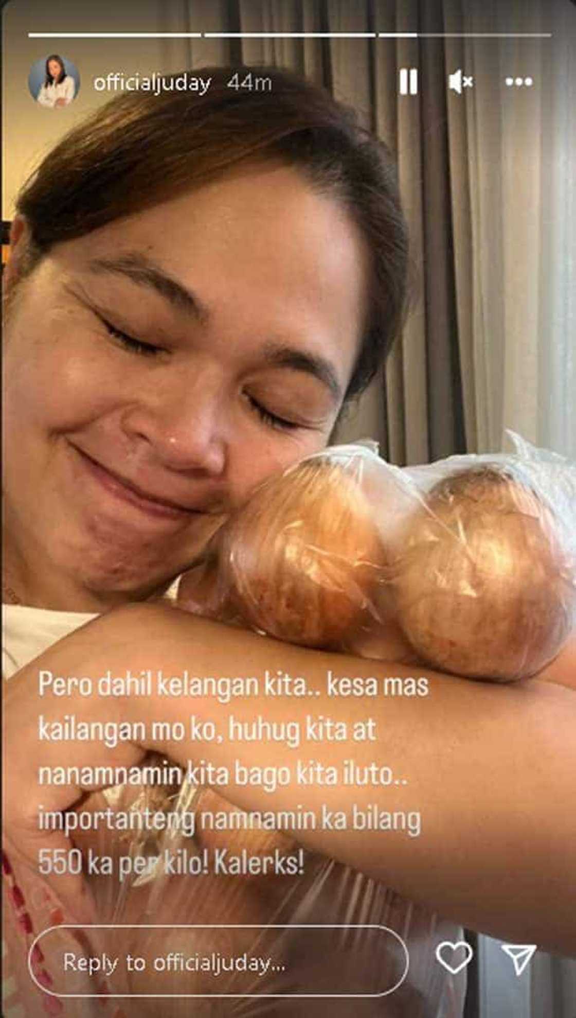 Ogie Diaz sa post ni Judy Ann Santos na yakap ang white onions: “yung iba siguro tataas ang kilay”