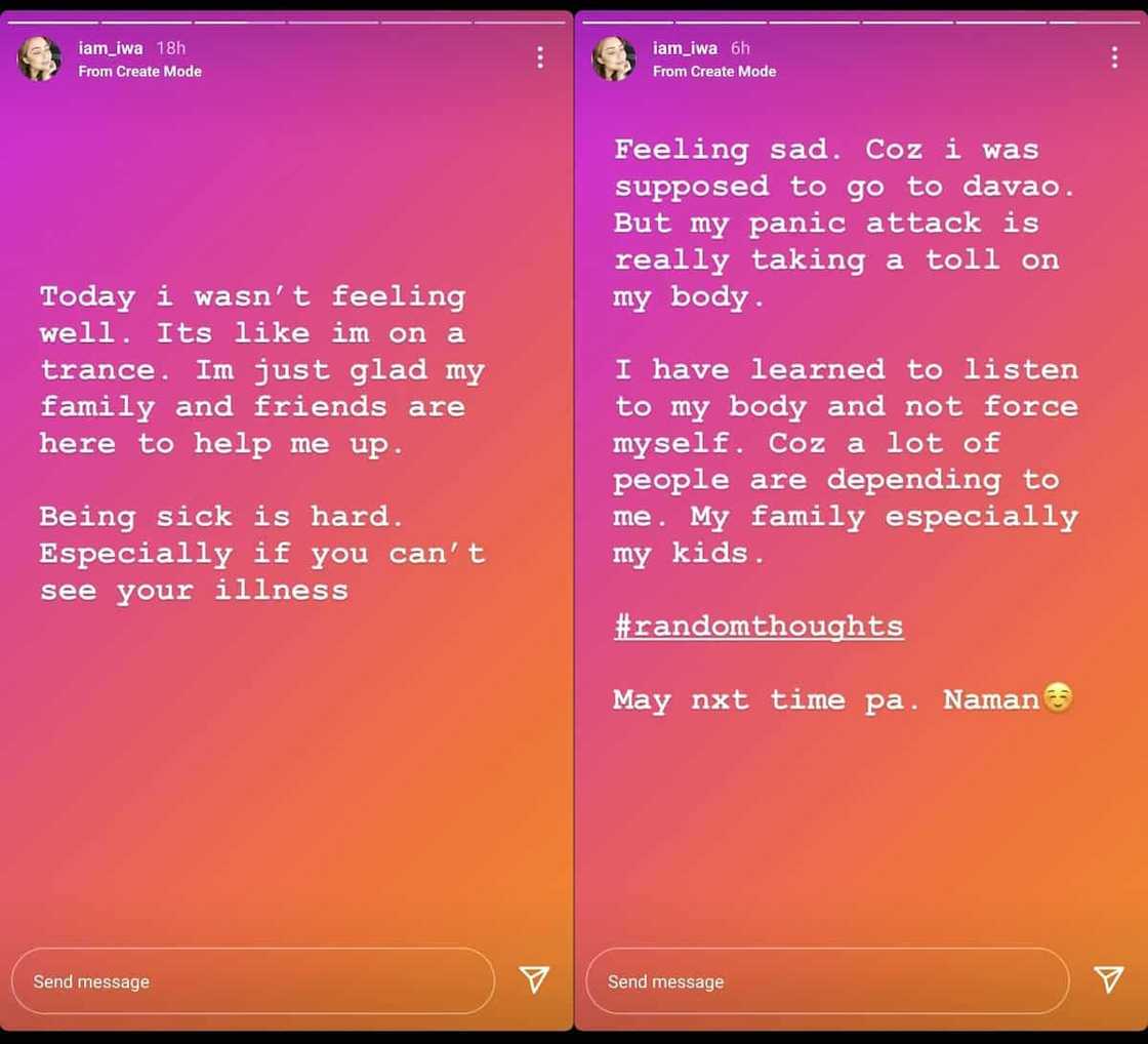 Iwa Moto, malungkot dahil di nakatungo sa Davao: "Being sick is hard" Iwa Moto, malungkot dahil di nakatungo sa Davao: "Being sick is hard"
