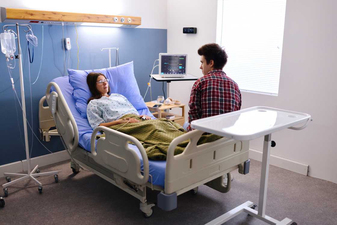 A patient in hospital