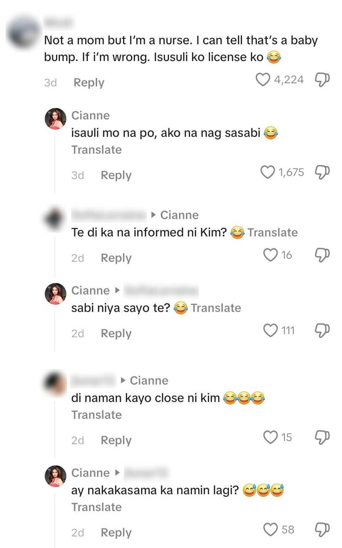 "Isauli mo na po": Cianne Dominguez, ipinagtanggol si Kim Chiu sa pregnancy rumors