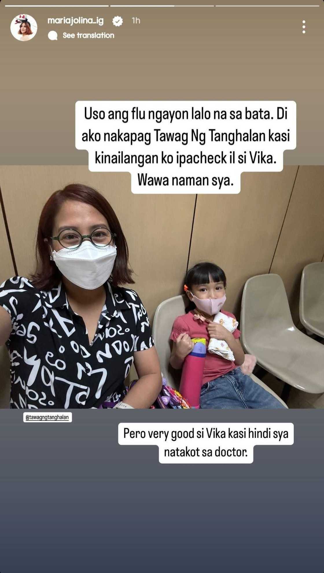 Jolina Magdangal, ipinaliwanag kung bakit di siya nakadalo sa Tawag ng Tanghalan