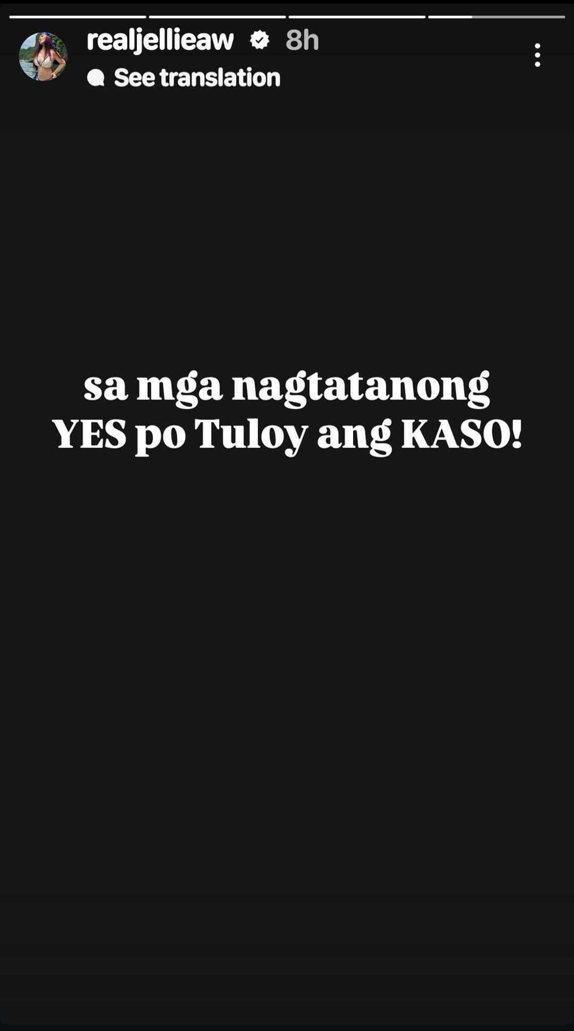 Jellie Aw, sinagot ang mga nagtatanong kung tuloy ba ang kaso