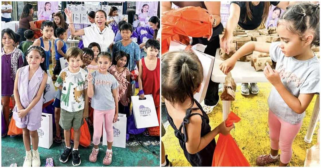 Mga anak ni Korina Sanchez, sinamahan siya sa charity event sa isang barangay Mga anak ni Korina Sanchez, sinamahan siya sa charity event sa isang barangay