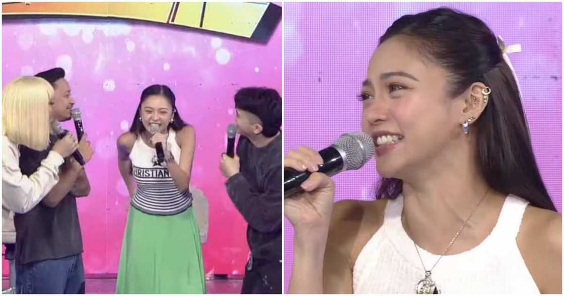 Kim Chiu, napagtripan ng co-hosts sa kanyang linyang "Sino ang bumitaw?" Kim Chiu, napagtripan ng co-hosts sa kanyang linyang "Sino ang bumitaw?"