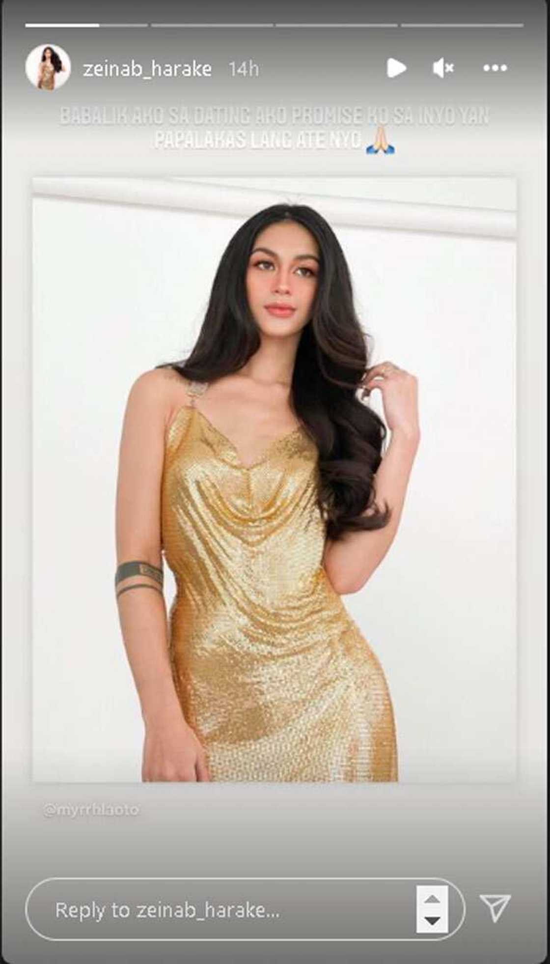 Zeinab Harake, nangako sa fans na babalik sa dating siya: "Papalakas lang ate niyo" Zeinab Harake, nangako sa fans na babalik sa dating siya: "Papalakas lang ate niyo"
