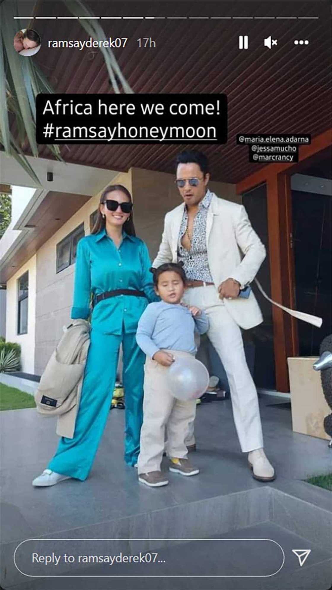 Derek Ramsay at Ellen Adarna, biyaheng Africa para sa kanilang honeymoon: “Honeymoon pero may baon” Derek Ramsay at Ellen Adarna, biyaheng Africa para sa kanilang honeymoon: “Honeymoon pero may baon”