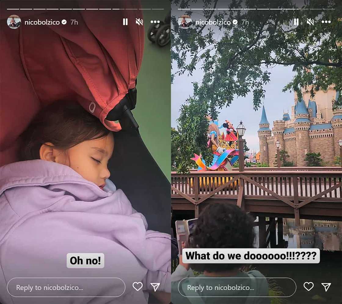 Nico Bolzico, nag-panic mode sa Tokyo Disneyland dahil dumaan si Minnie Mouse pero tulog si Tili