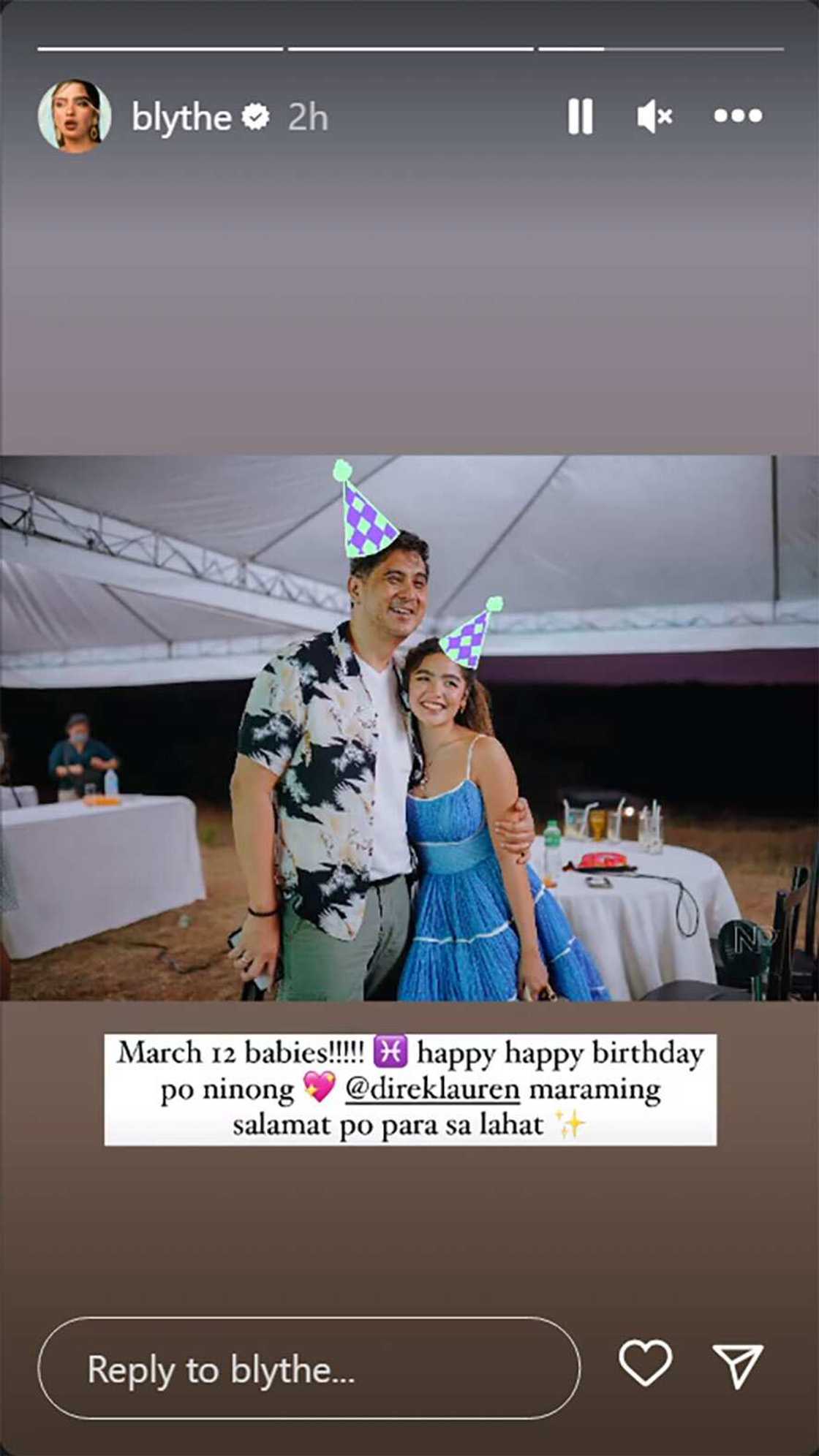 Andrea Brillantes, ibinidang kapareho sila ng birthday ng ninong na si Direk Lauren Dyogi: “March 12 babies” Andrea Brillantes, ibinidang kapareho sila ng birthday ng ninong na si Direk Lauren Dyogi: “March 12 babies”