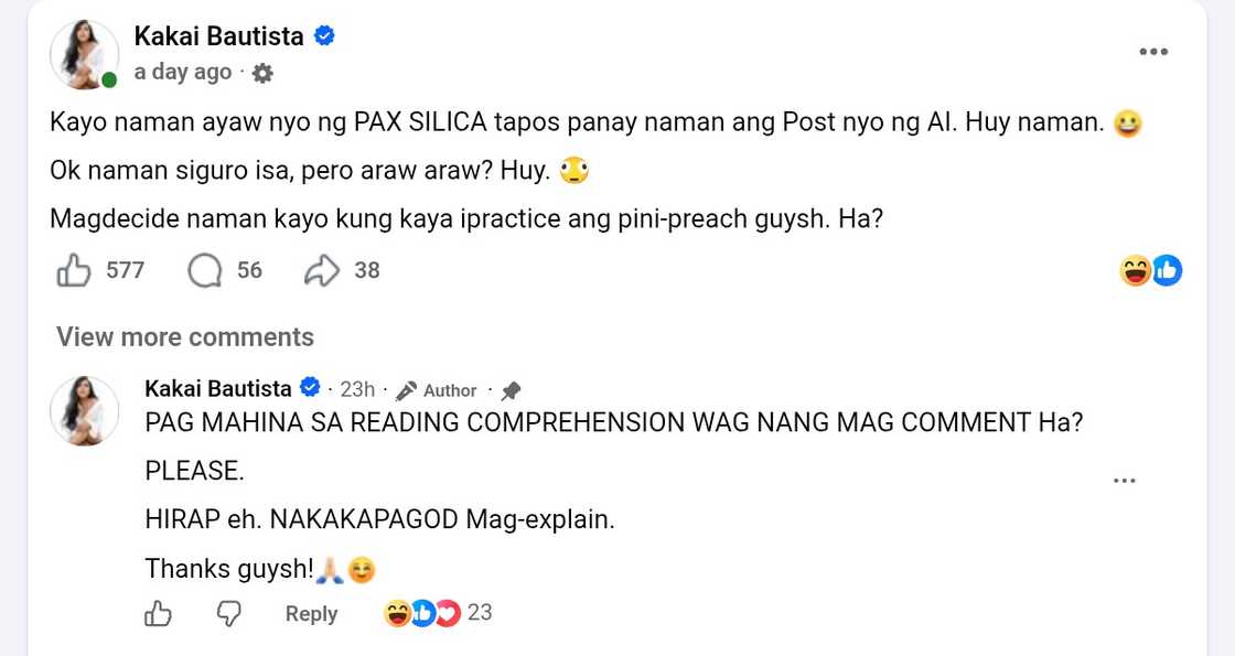 Kakai Bautista, may prangkang banat sa mga gumagamit ng AI na kontra sa Pax Silica Kakai Bautista, may prangkang banat sa mga gumagamit ng AI na kontra sa Pax Silica