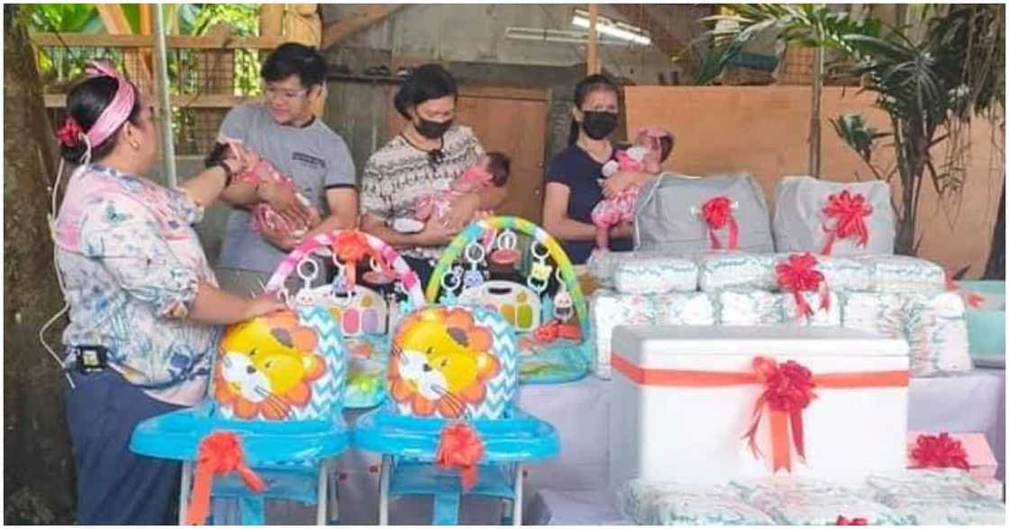 Mister na namatayan ng misis nang ipanganak ang kanilang triplets, dinagsa ng tulong