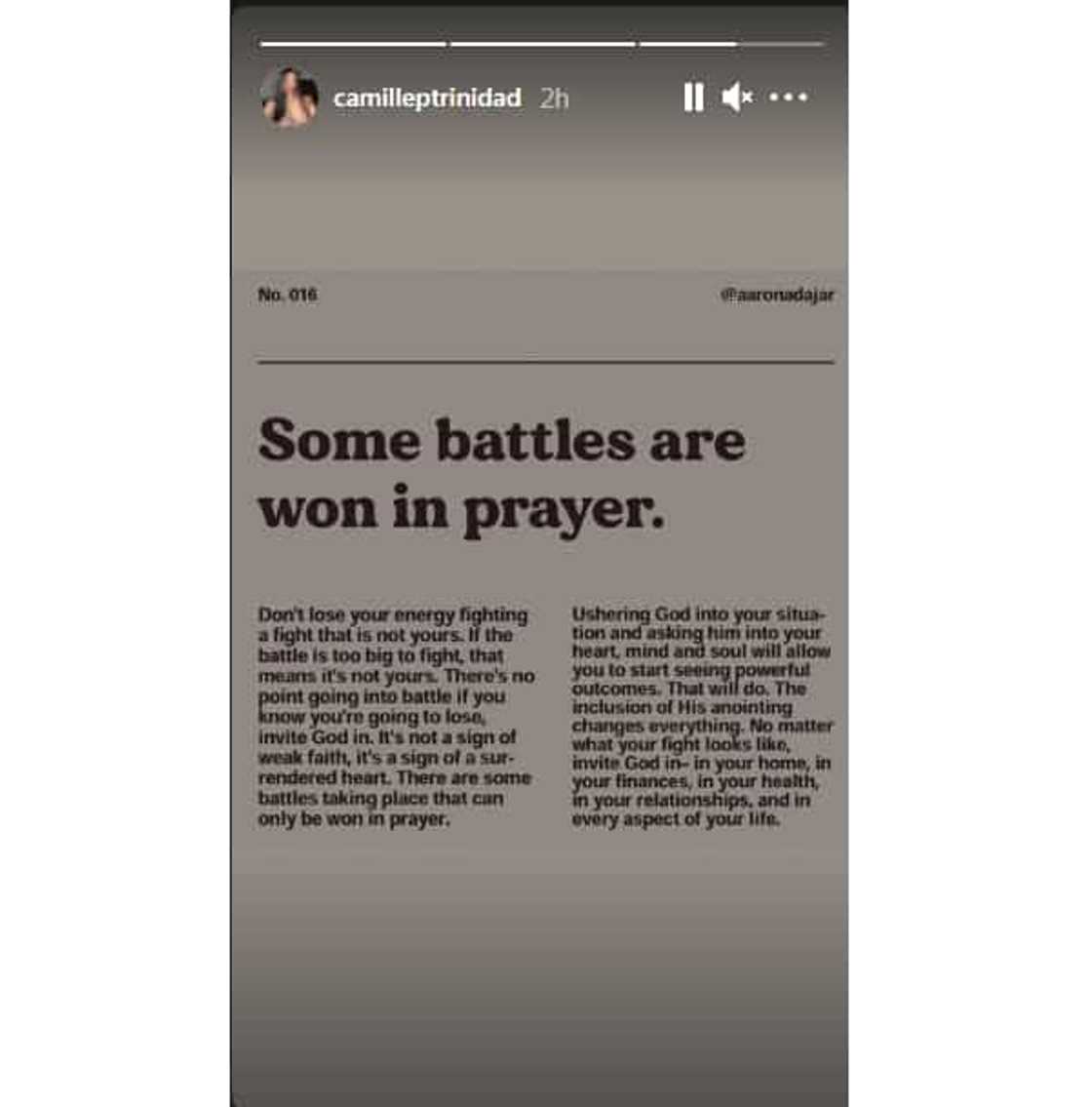 Camille Trinidad posts about “battles” after trending interview with Raffy Tulfo Camille Trinidad posts about “battles” after trending interview with Raffy Tulfo