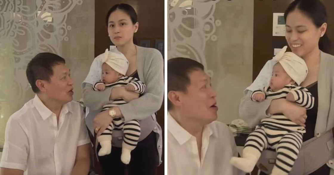 Cute reaction ng baby ni Toni Gonzaga na si Polly sa pagkanta ni Bonoy Gonzaga, kinaaliwan