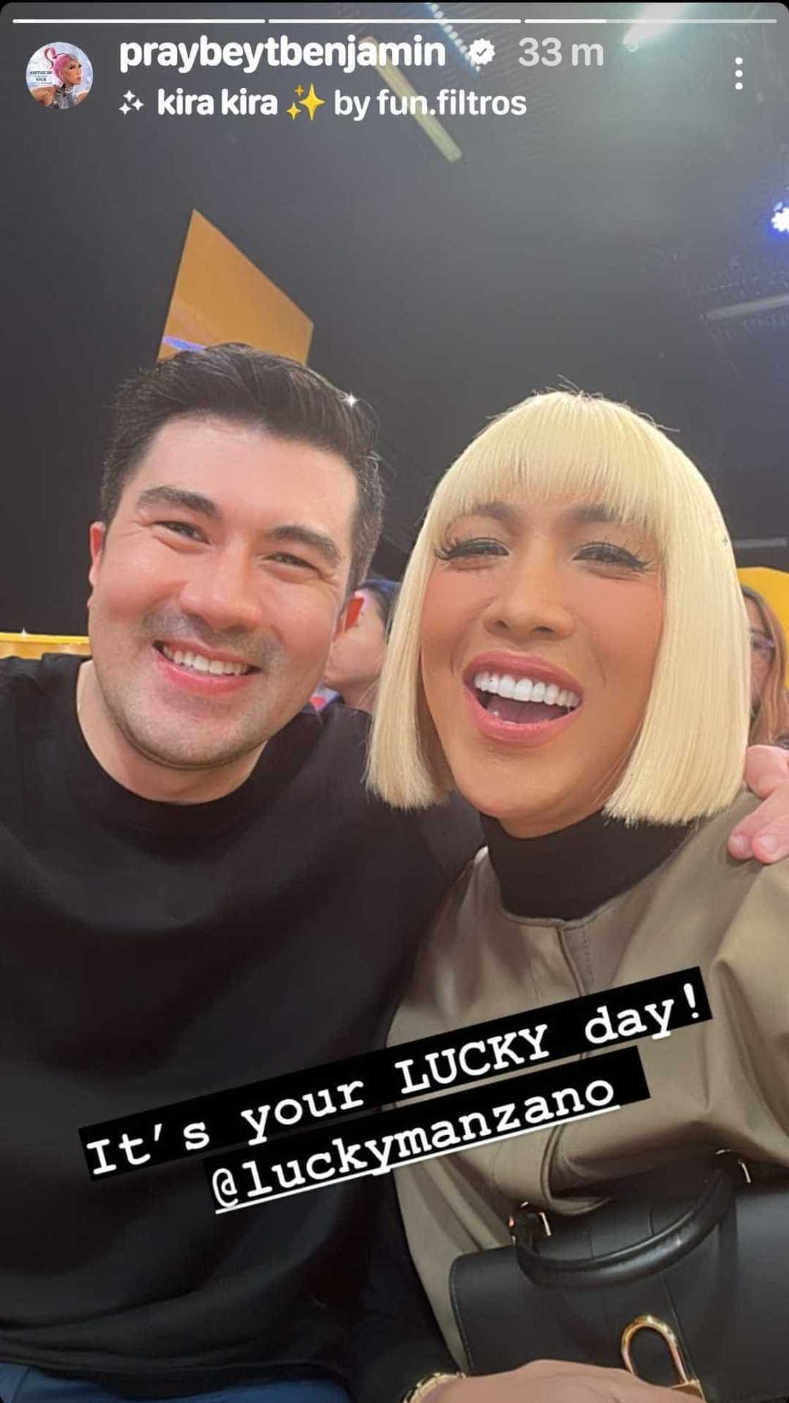 Vice Ganda, nagbahagi ng post kasama si Luis Manzano: "It's your lucky day"