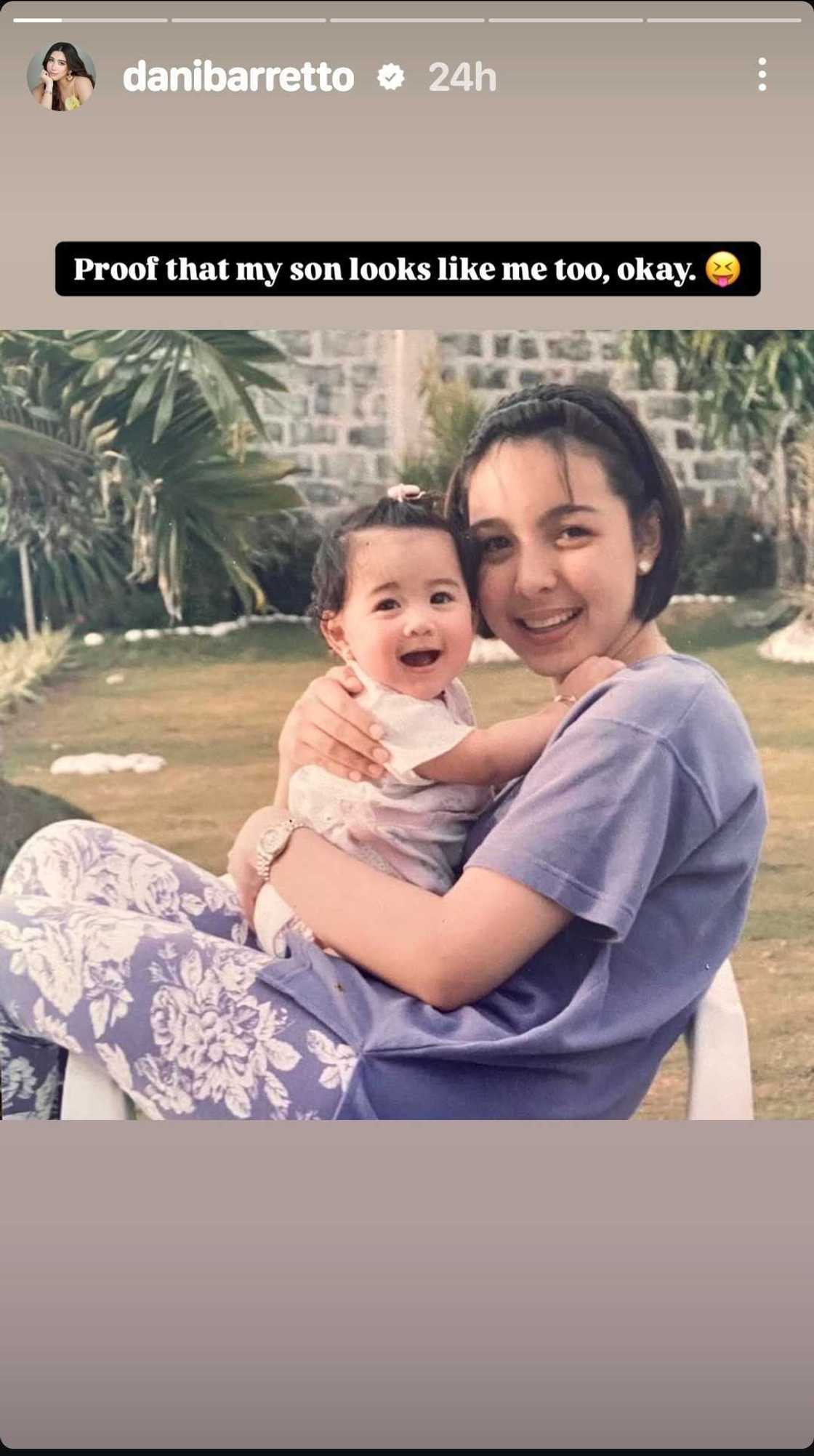 Dani Barretto sa baby pic niya: “Proof that my son looks like me too”