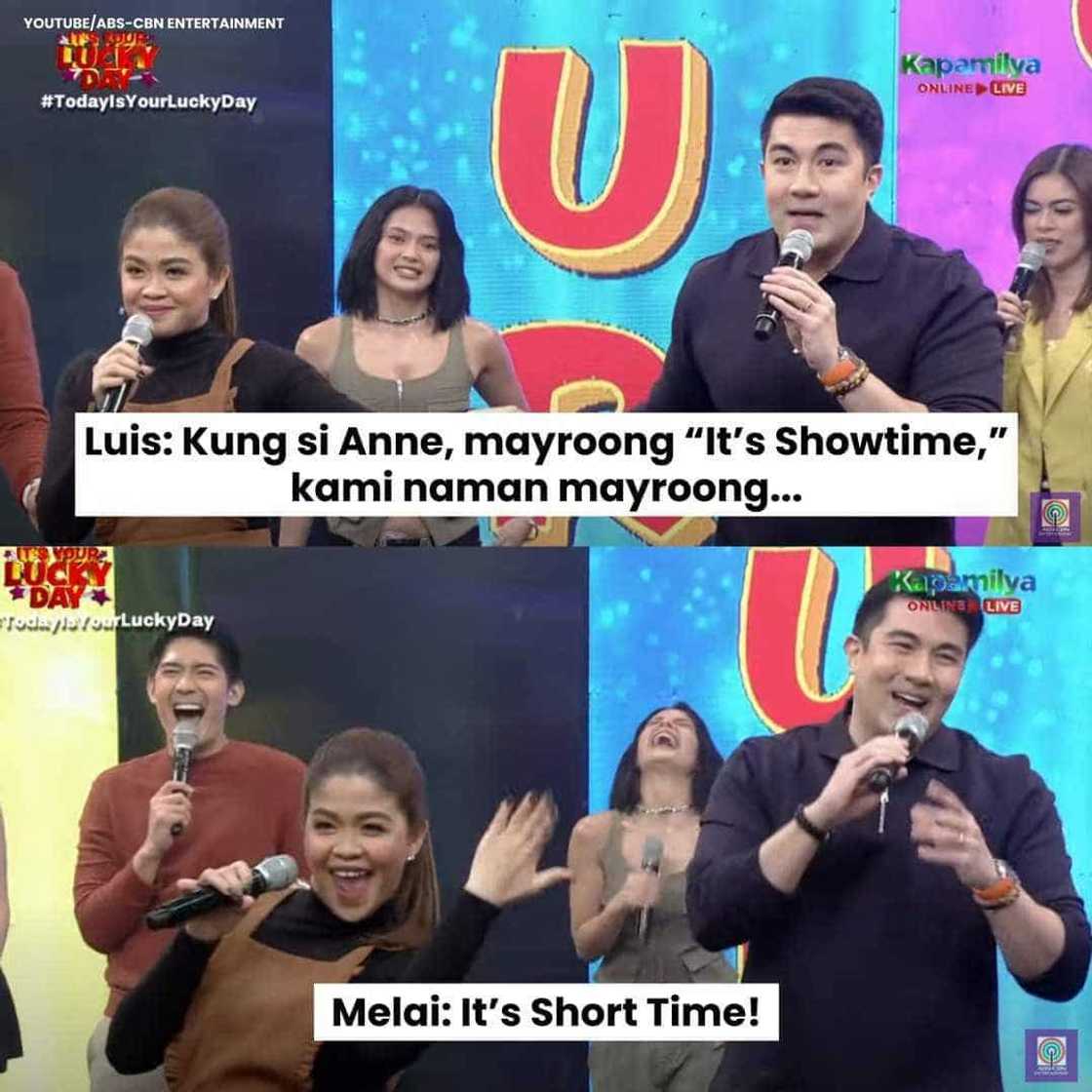 Biro nina Luis Manzano, Melai Cantiveros sa 'It's Showtime', kinaaliwan