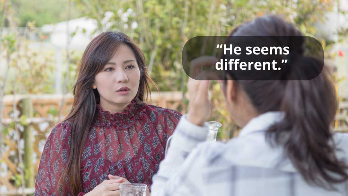 Colleagues talking during a break Colleagues talking during a break