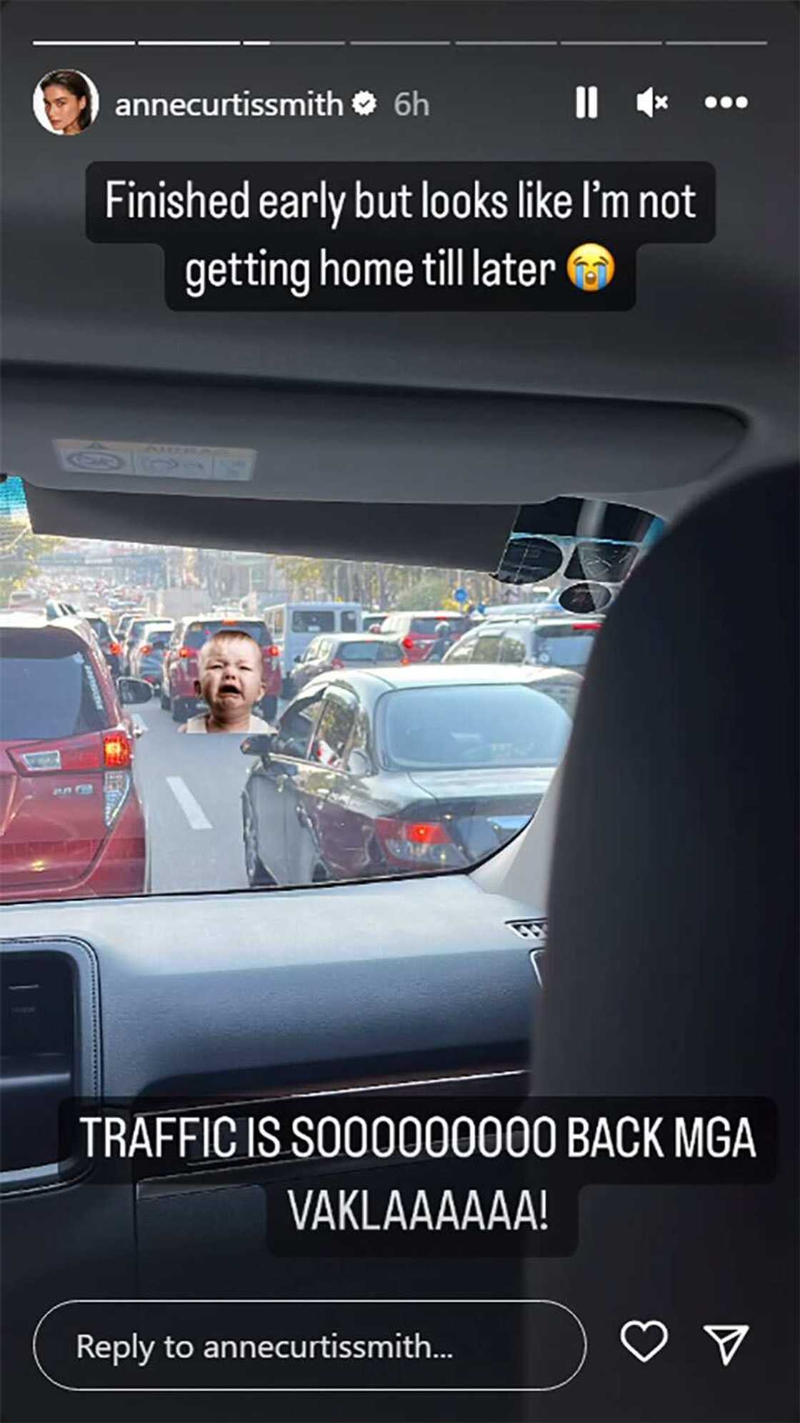 Anne Curtis, nawindang sa bigat ng traffic: “Traffic is so back mga vakla” Anne Curtis, nawindang sa bigat ng traffic: “Traffic is so back mga vakla”