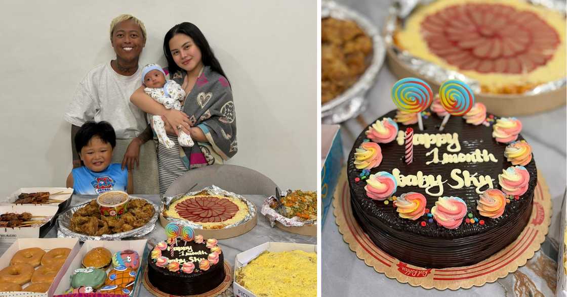 Whamos Cruz at Antonette Gail, nagdiwang ng first month ni Baby Sky