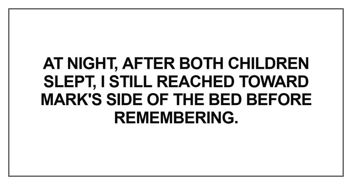 At night, after both children slept