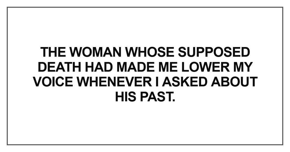 The woman whose supposed death