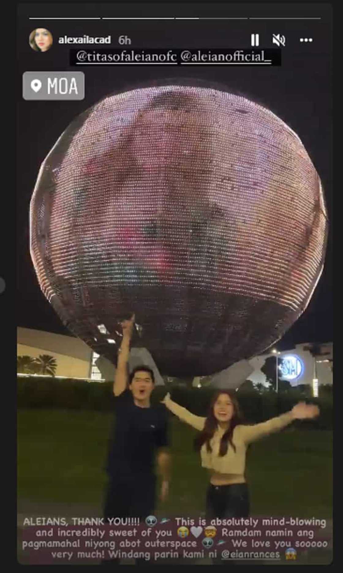 Alexa Ilacad at Eian Rances, nagpasalamat sa bonggang pa-tribute ng kanilang fans sa MOA Globe Alexa Ilacad at Eian Rances, nagpasalamat sa bonggang pa-tribute ng kanilang fans sa MOA Globe