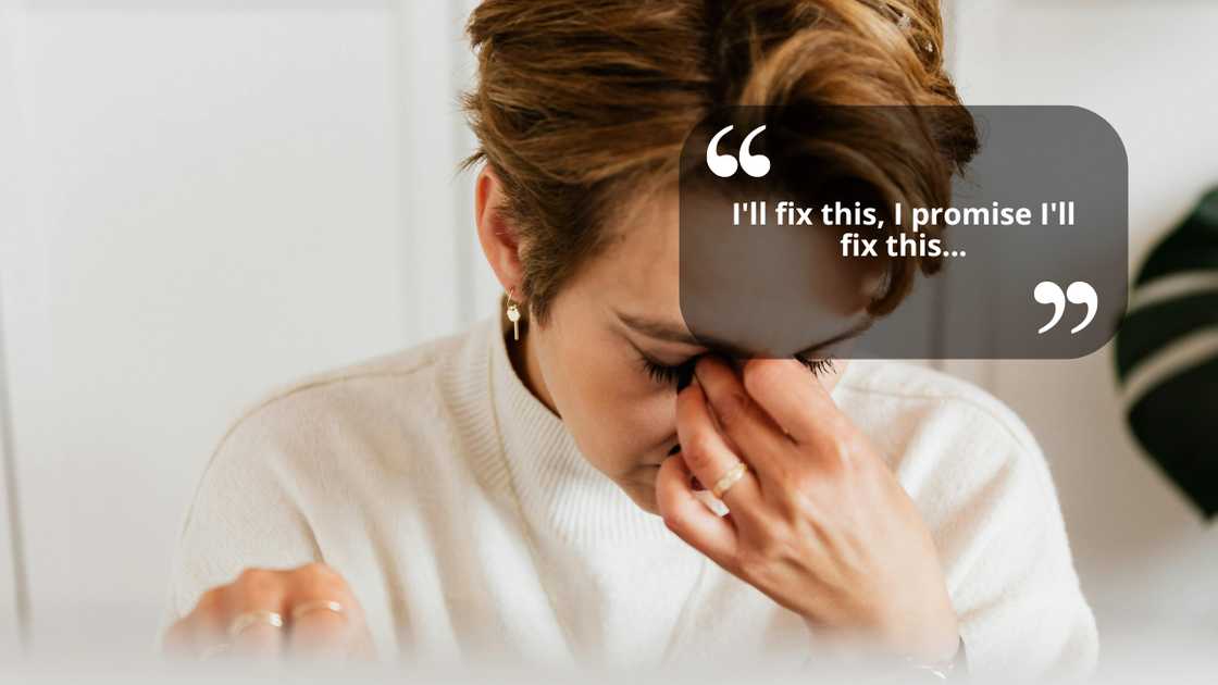 A sobbing woman A sobbing woman