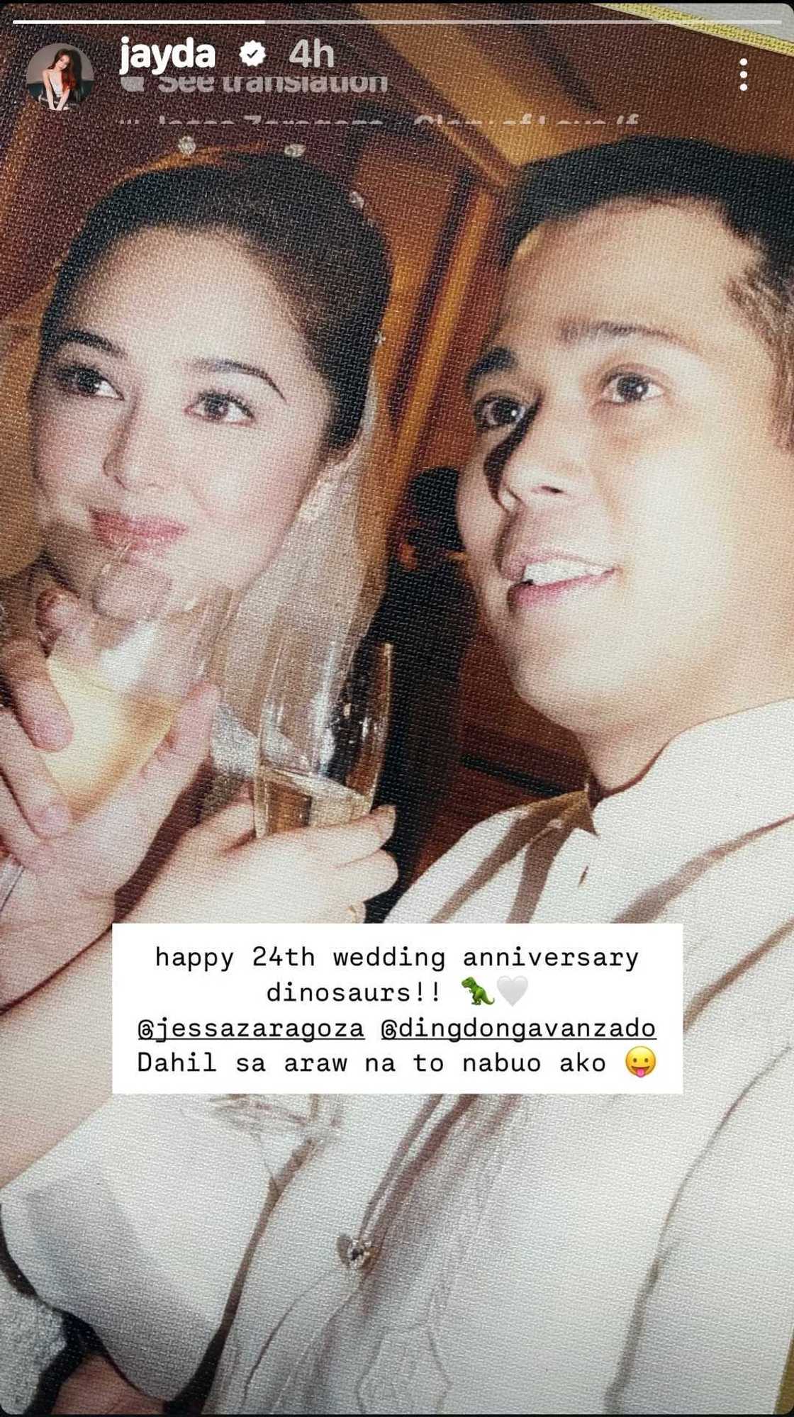 Jayda, may sweet anniversary greeting para kina Jessa Zaragoza at Dingdong Avanzado Jayda, may sweet anniversary greeting para kina Jessa Zaragoza at Dingdong Avanzado