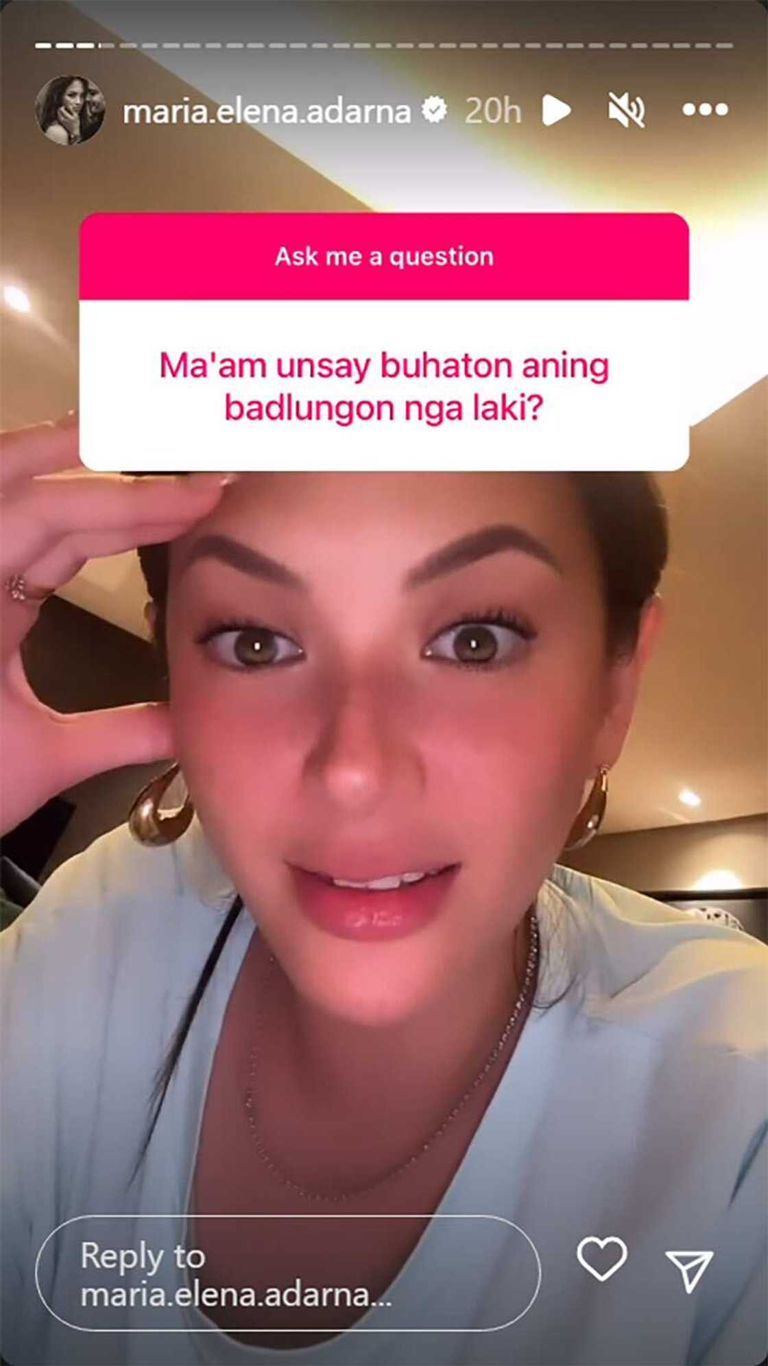 Ellen Adarna, walang patumpik-tumpik na sinagot tanong ano’ng gagawin sa isang lalaking bugnutin: “Goodbye” Ellen Adarna, walang patumpik-tumpik na sinagot tanong ano’ng gagawin sa isang lalaking bugnutin: “Goodbye”