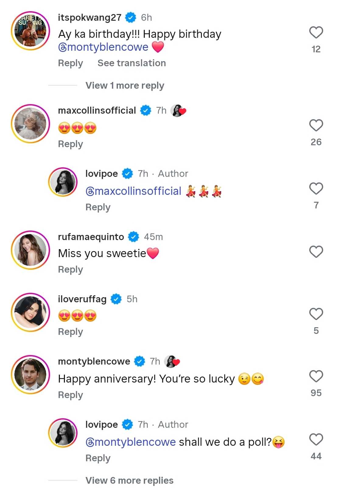 Lovi Poe, nagbahagi ng nakakakilig at makulit na anniversary post para sa asawang si Monty Blencowe
