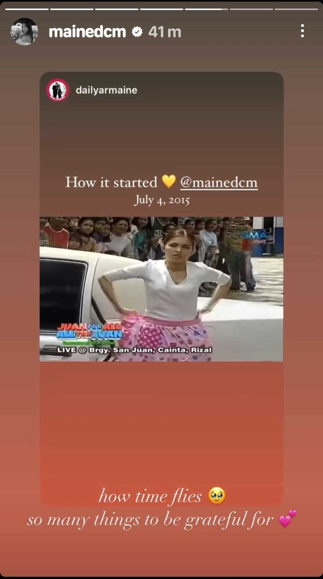Maine Mendoza, ipinagdiriwang ang 8th anniversary sa showbiz Maine Mendoza, ipinagdiriwang ang 8th anniversary sa showbiz