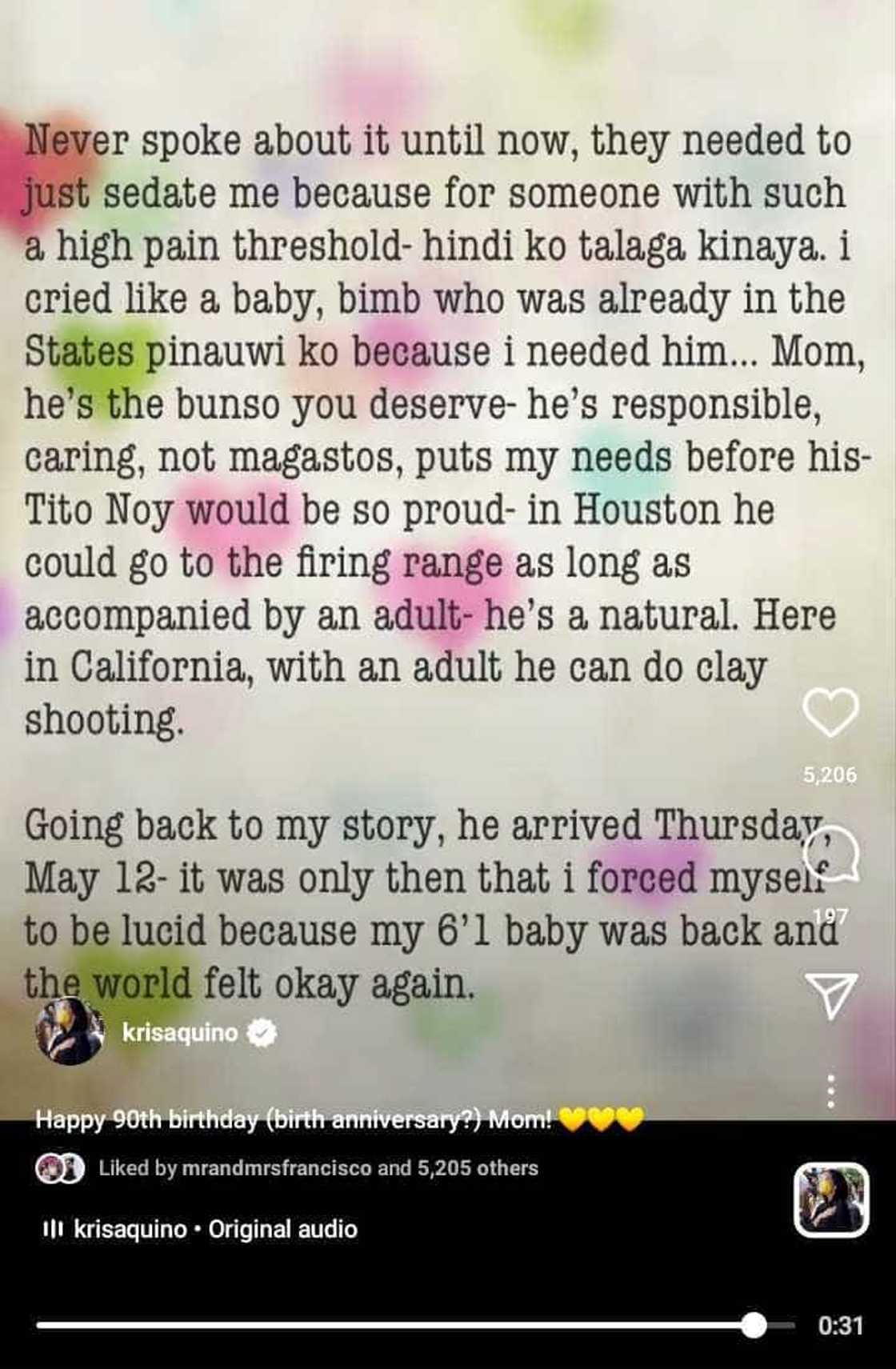 Kris Aquino writes open letter for Cory Aquino; gives update on her health, family Kris Aquino writes open letter for Cory Aquino; gives update on her health, family