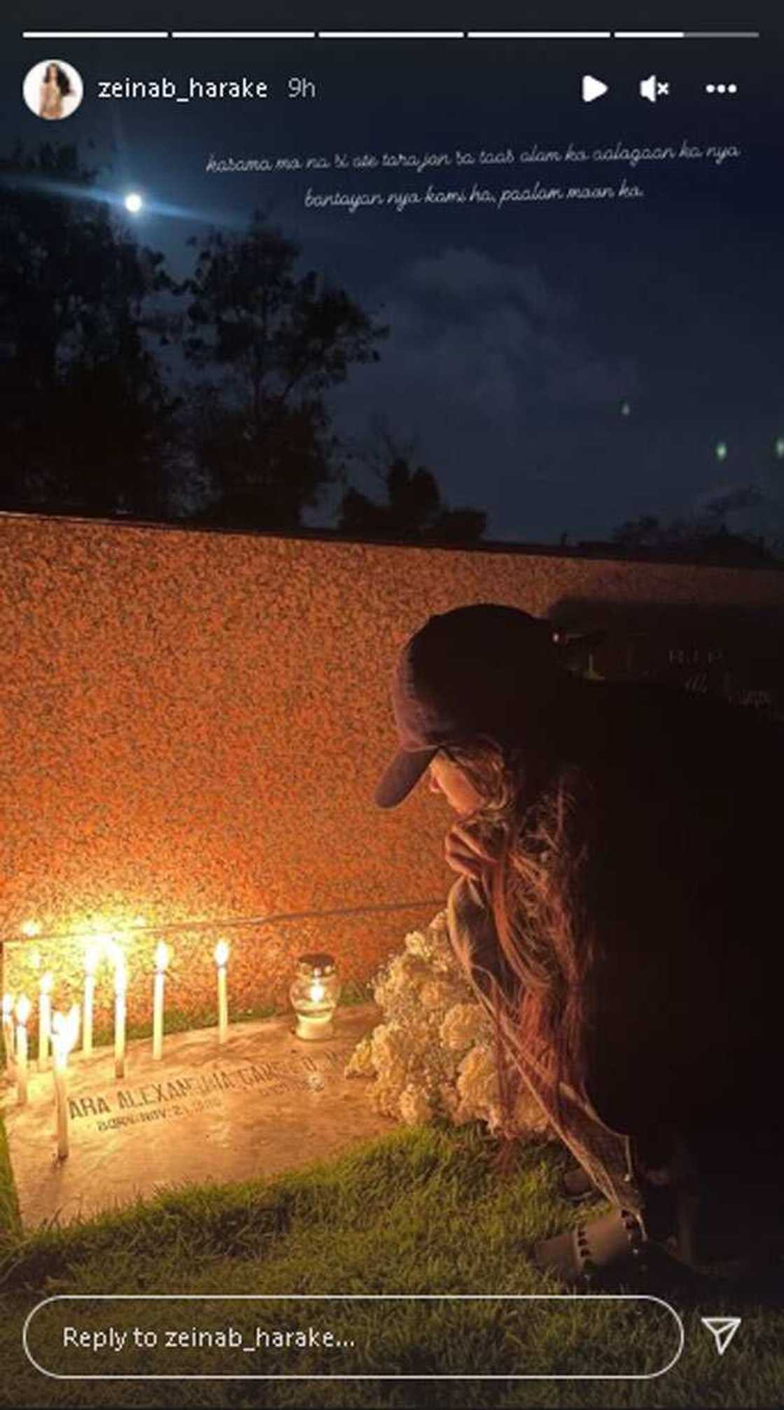 Zeinab Harake, nakakaiyak na huling mensahe kay "Baby Moon": "Bantayan nyo kami ha, paalam Moon ko" Zeinab Harake, nakakaiyak na huling mensahe kay "Baby Moon": "Bantayan nyo kami ha, paalam Moon ko"