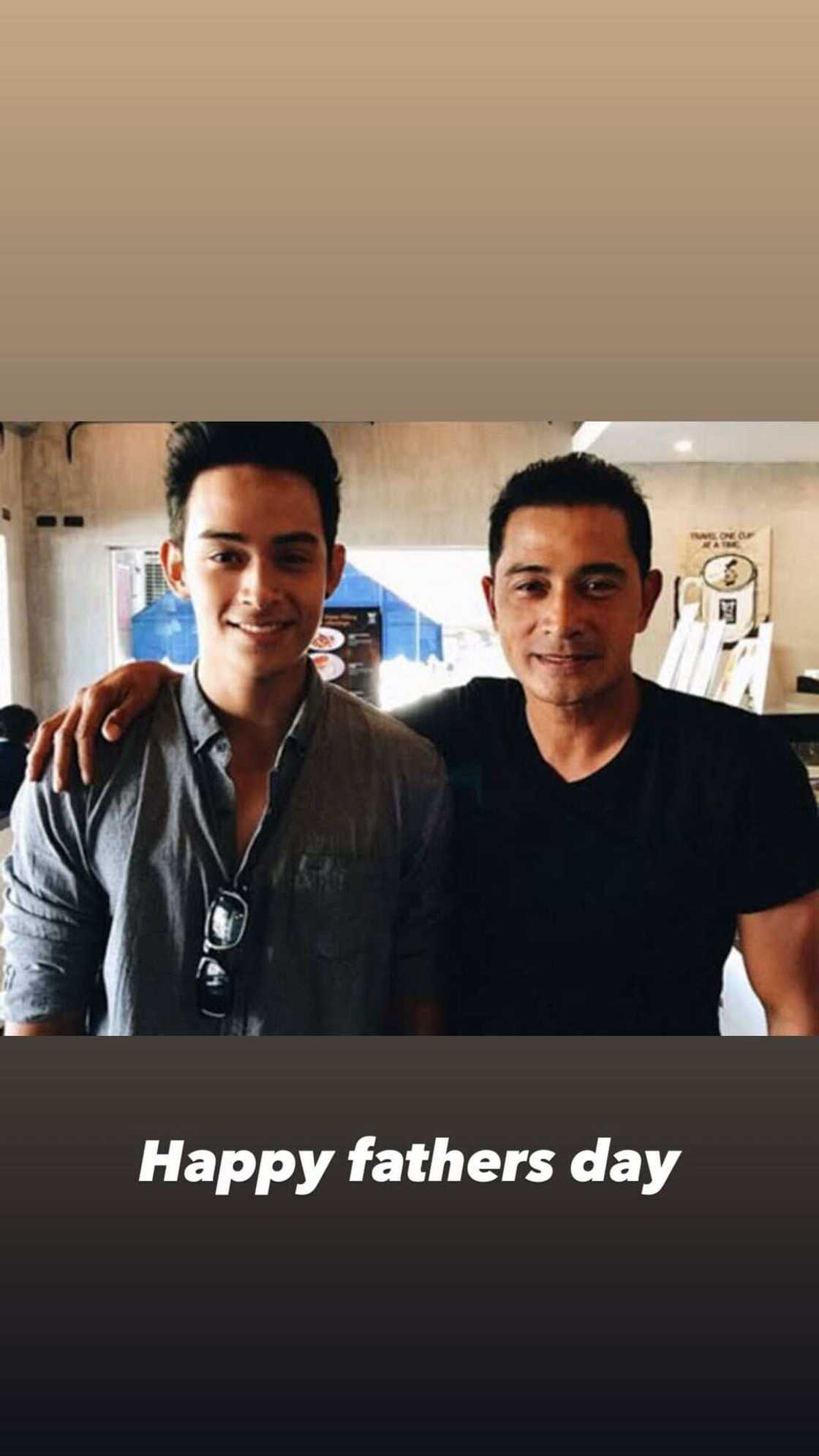 Diego Loyzaga, binati ang kanyang amang si Cesar Montano ng Happy Father's Day