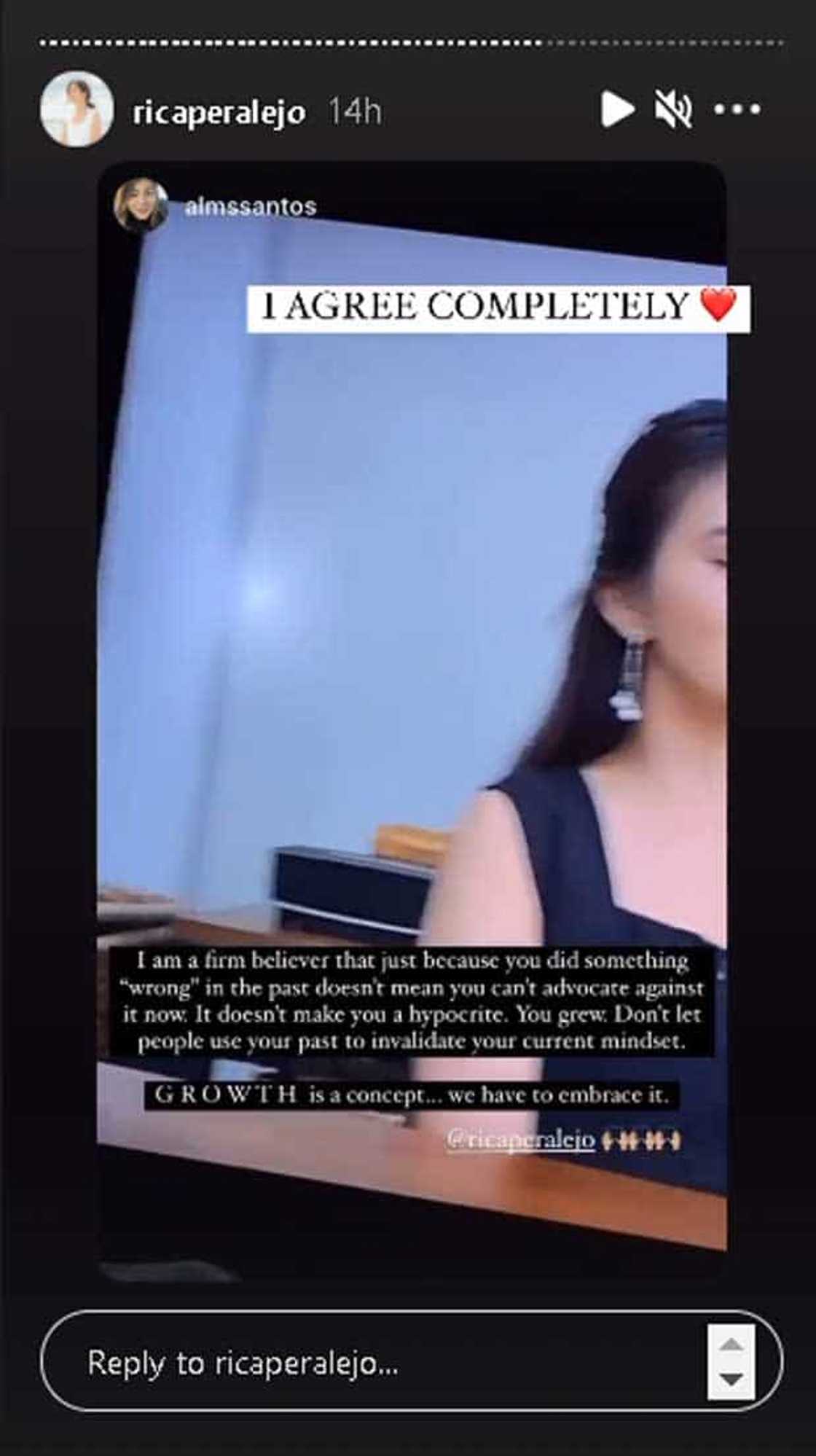 Rica Peralejo's advice to those with "dark pasts" win netizens' hearts Rica Peralejo's advice to those with "dark pasts" win netizens' hearts