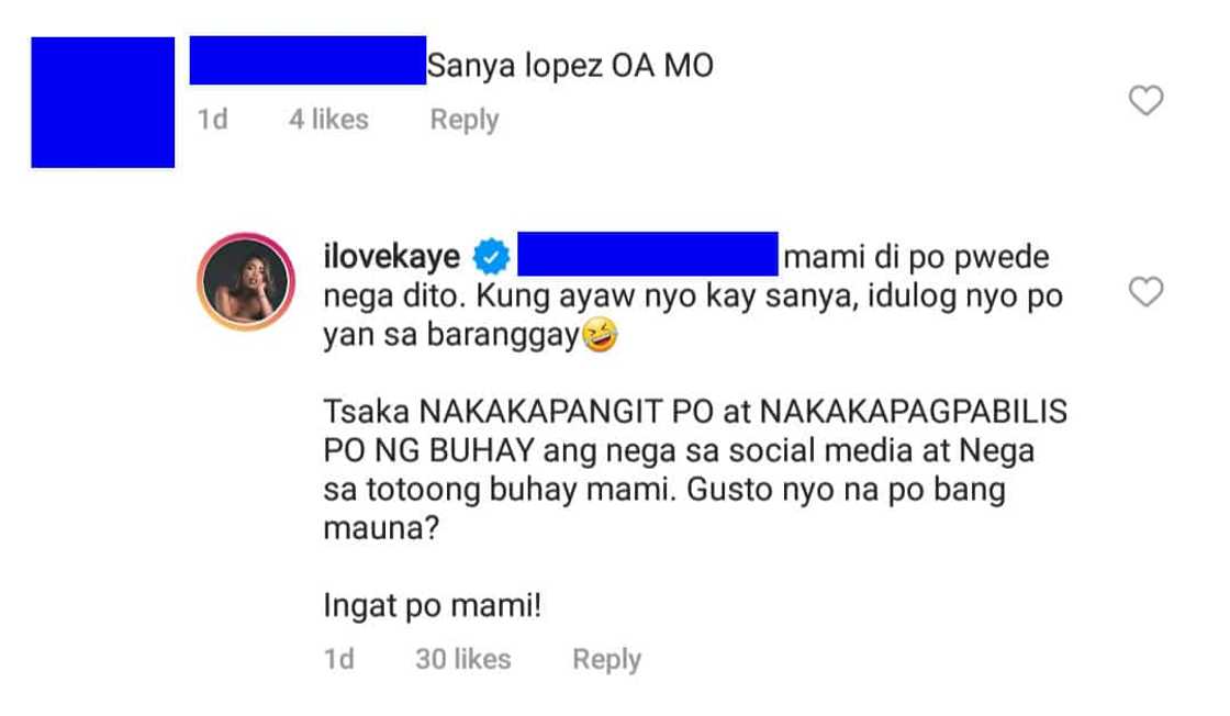 Kakai Bautista, binweltahan ang basher na sinabihan si Sanya Lopez na OA