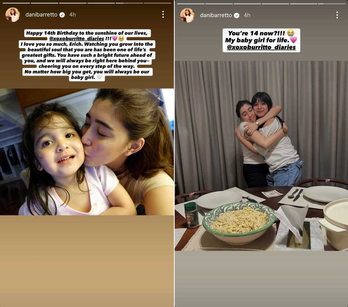 Dani Barretto, may nakakaantig na mensahe kay Erich sa 14th birthday nito: "My baby girl for life" Dani Barretto, may nakakaantig na mensahe kay Erich sa 14th birthday nito: "My baby girl for life"