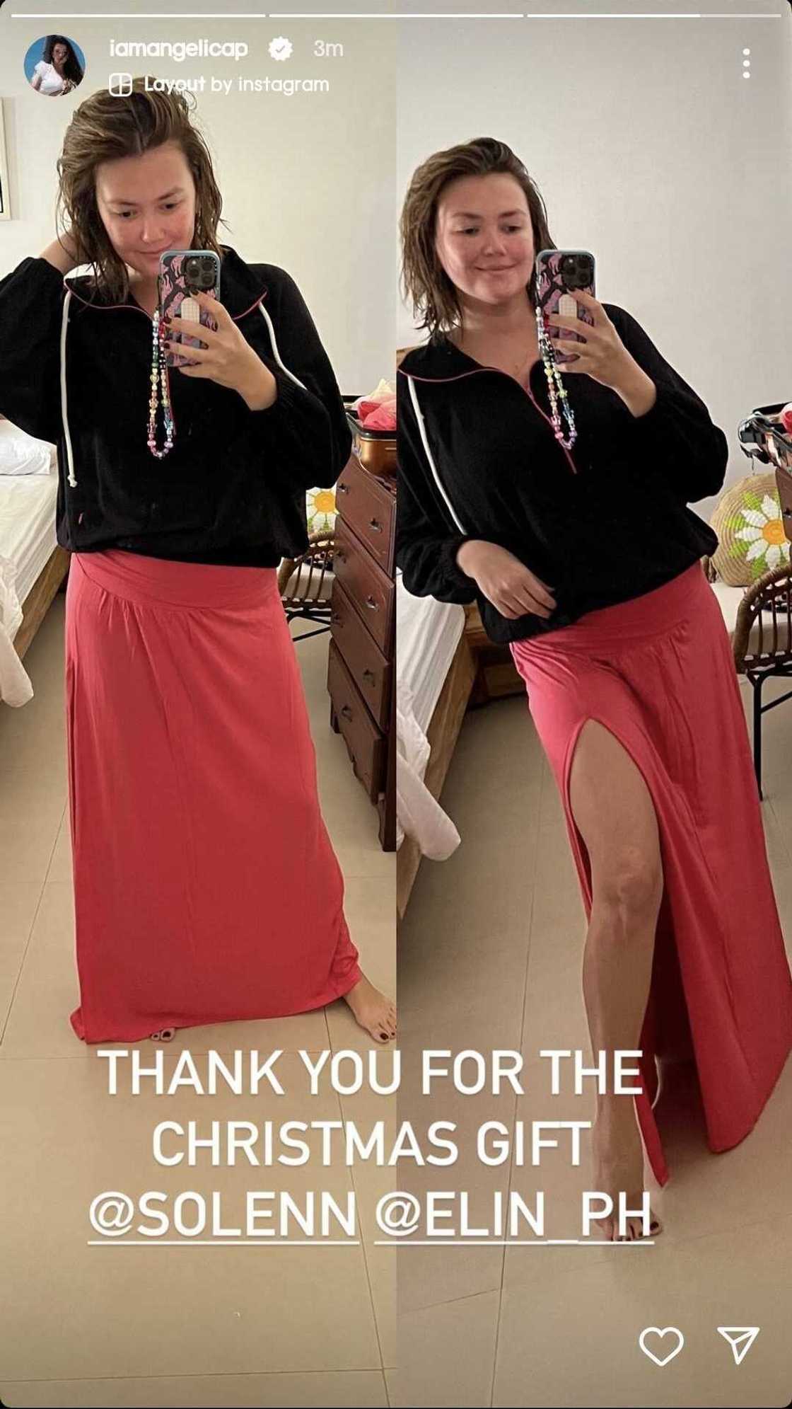 Angelica Panganiban, pinasalamatan si Solenn Heussaff sa Christmas gift nito Angelica Panganiban, pinasalamatan si Solenn Heussaff sa Christmas gift nito