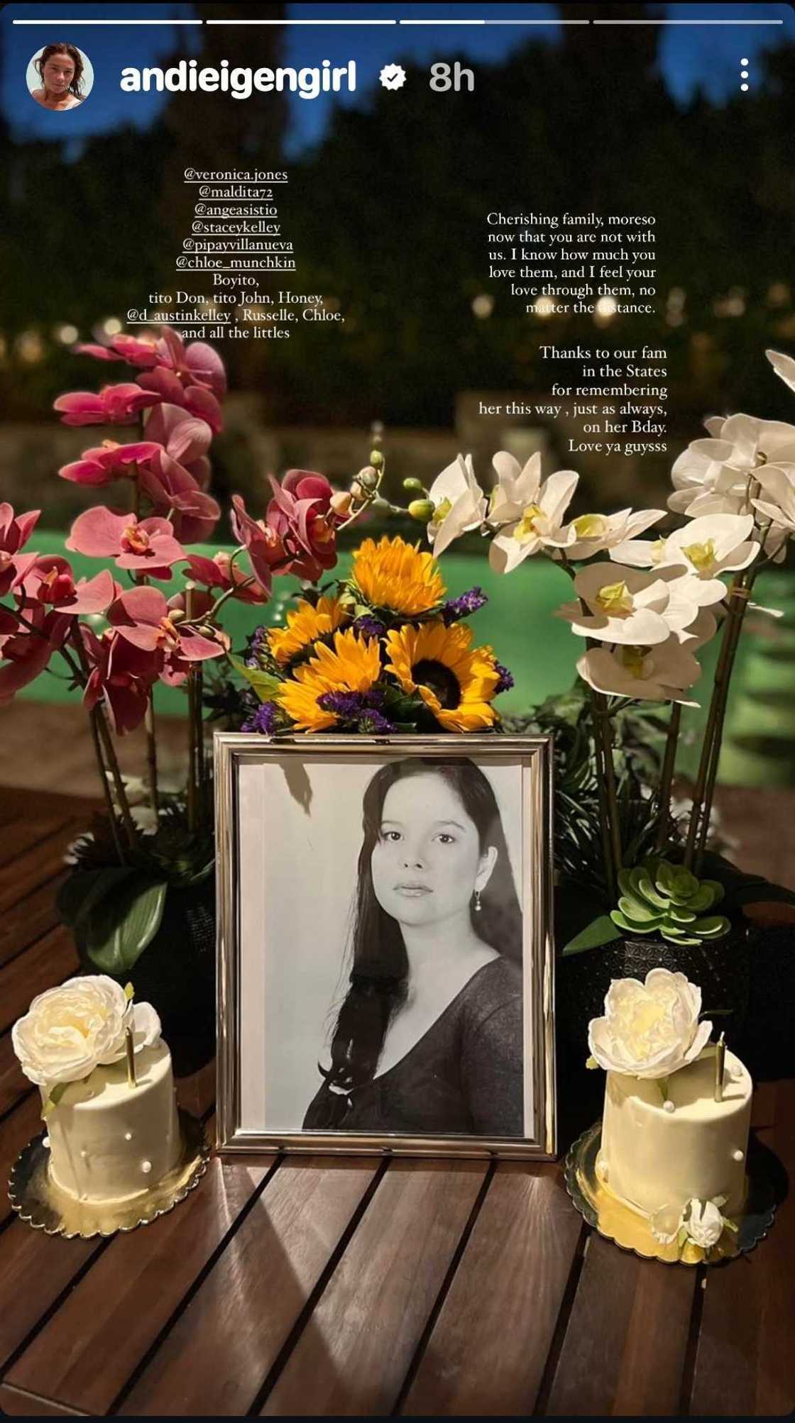 Andi Eigenmann, ipinasilip kung paano inalala si Jaclyn Jose ng pamilya nila sa US Andi Eigenmann, ipinasilip kung paano inalala si Jaclyn Jose ng pamilya nila sa US