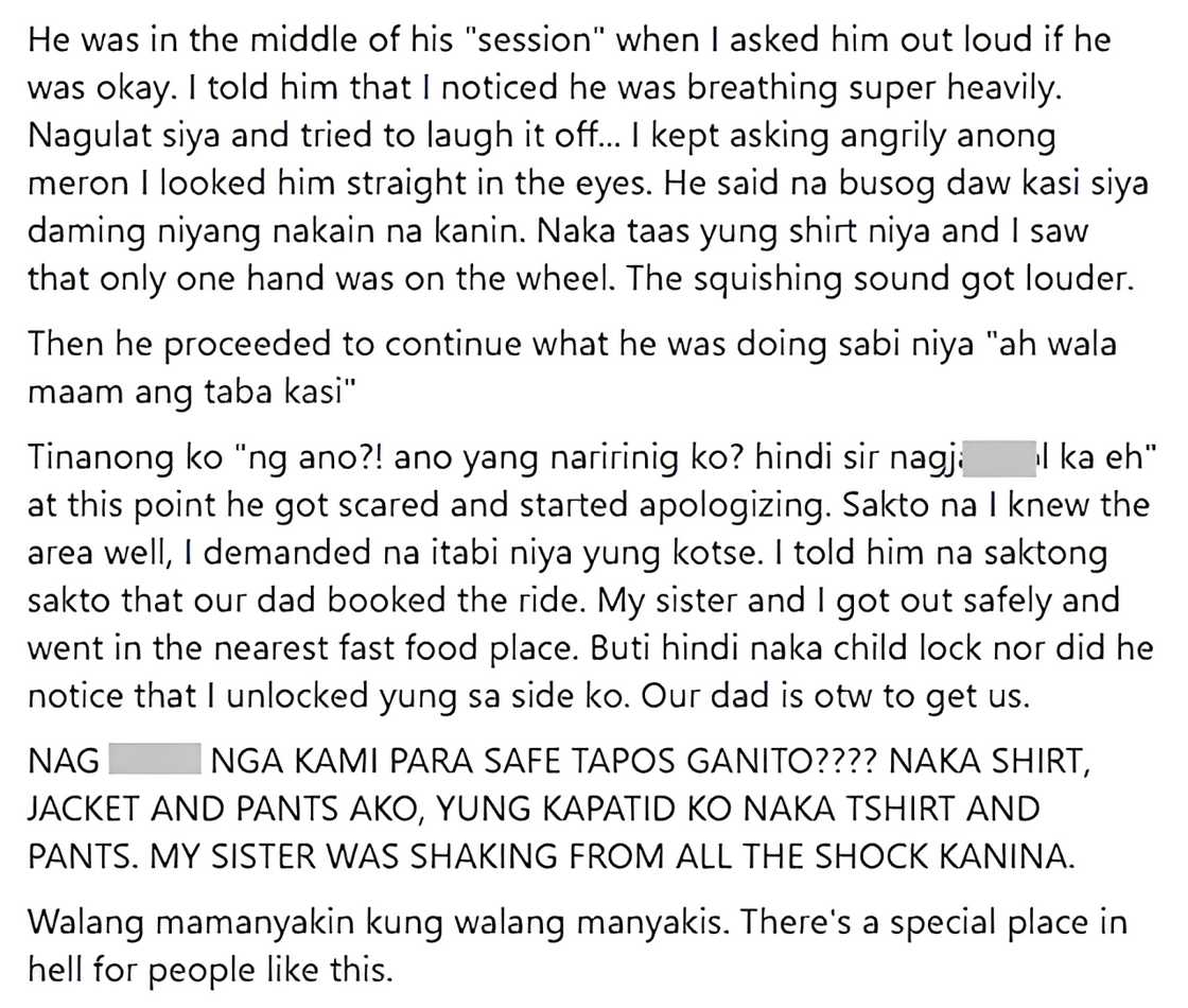 Estudyante, inakusahan ang driver ng kabastusan; Driver, itinanggi ang paratang Estudyante, inakusahan ang driver ng kabastusan; Driver, itinanggi ang paratang