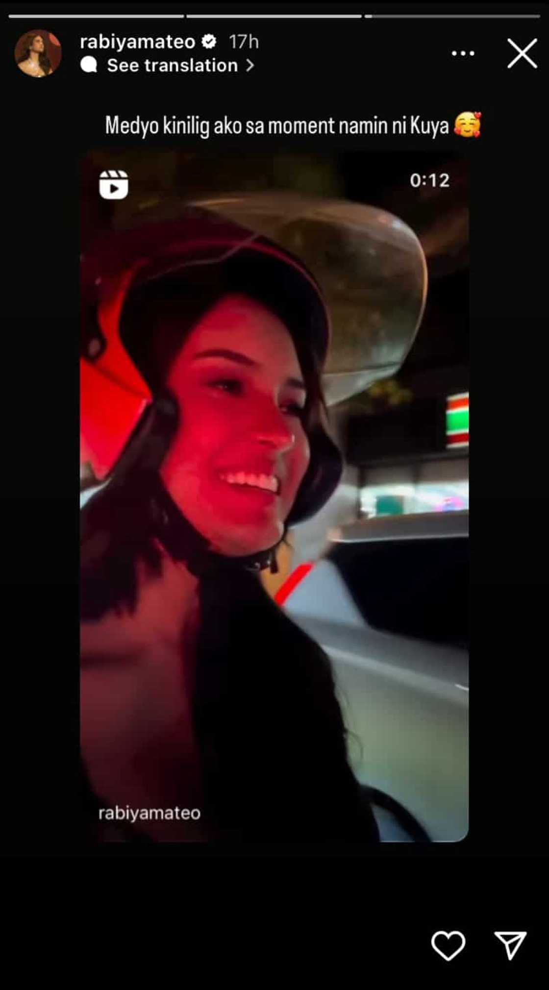 Rabiya Mateo posts video about her joyride experience: “Nakakakilig pala” Rabiya Mateo posts video about her joyride experience: “Nakakakilig pala”