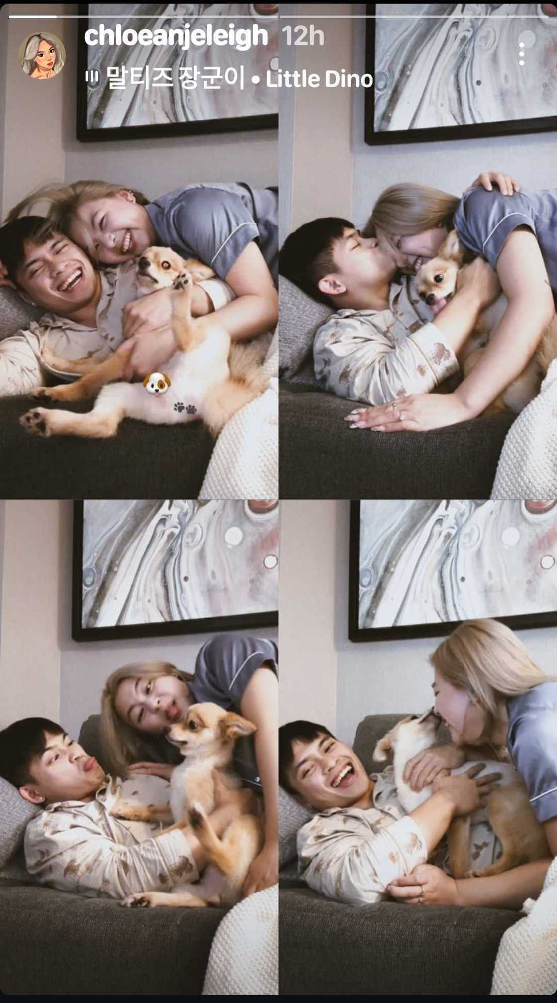 Carlos Yulo, Chloe San Jose pose for cozy snaps with their fur baby Carlos Yulo, Chloe San Jose pose for cozy snaps with their fur baby